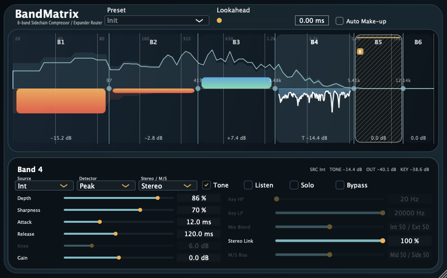 BandMatrix UI screenshot