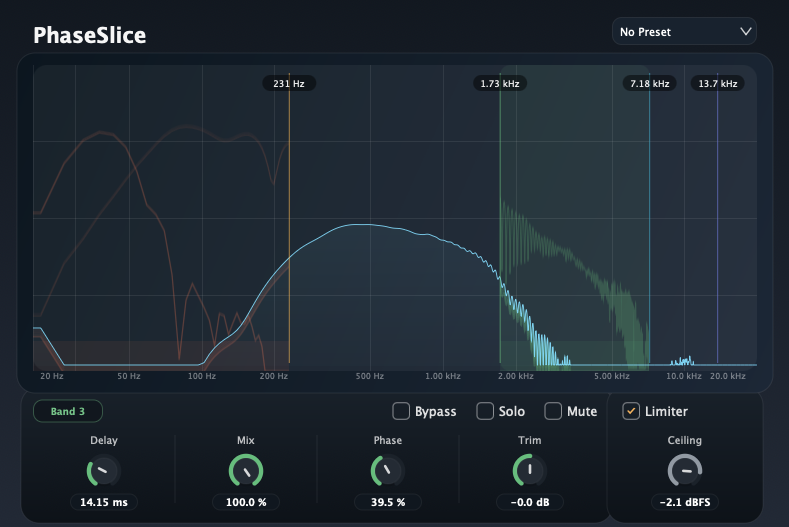 PhaseSlice UI screenshot
