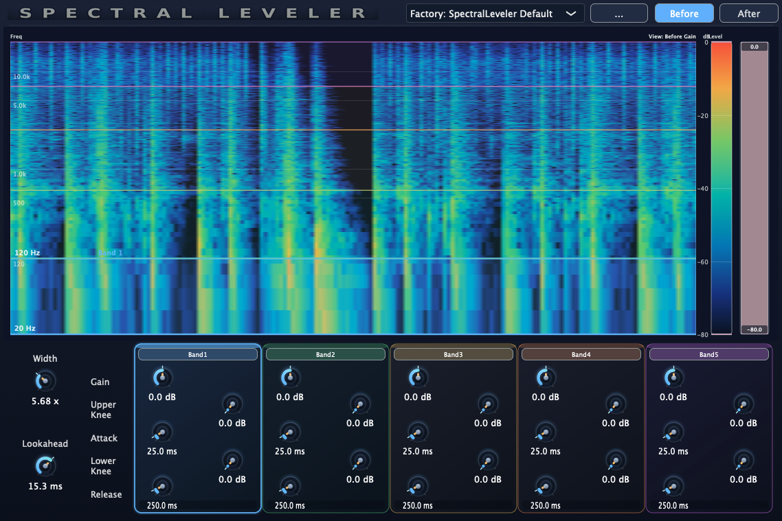 Spectral Leveler UI screenshot